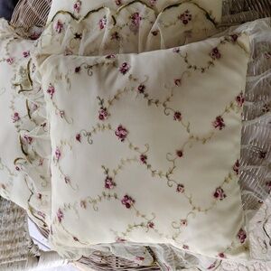 Lace Floral Scarves and Pillows